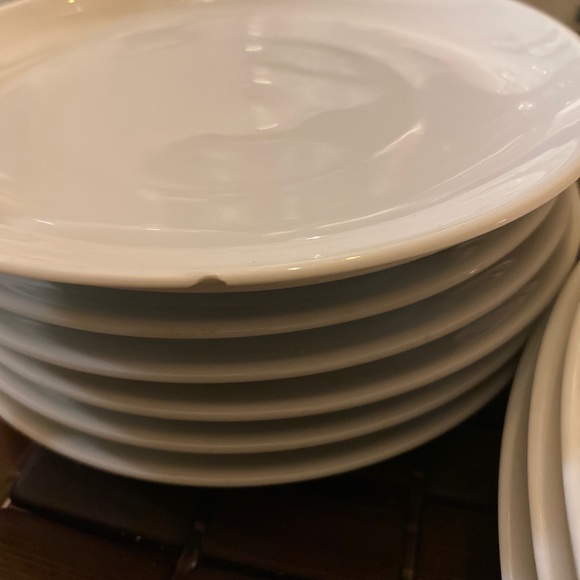 51 pc Hutschenreuther White China Flat Cream Soup Bowl Dinner Plate Tea Set - Picture 13 of 14